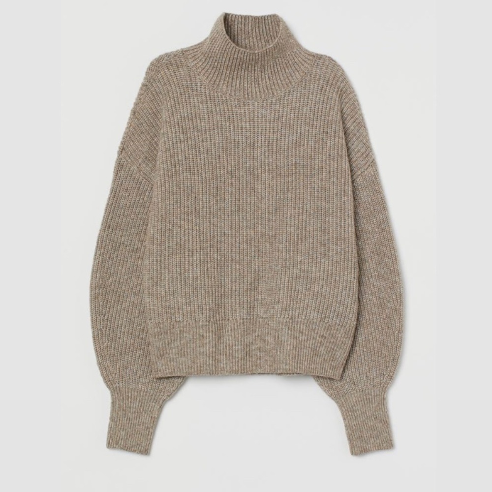 H&M Balloon-Sleeve Knit Sweater